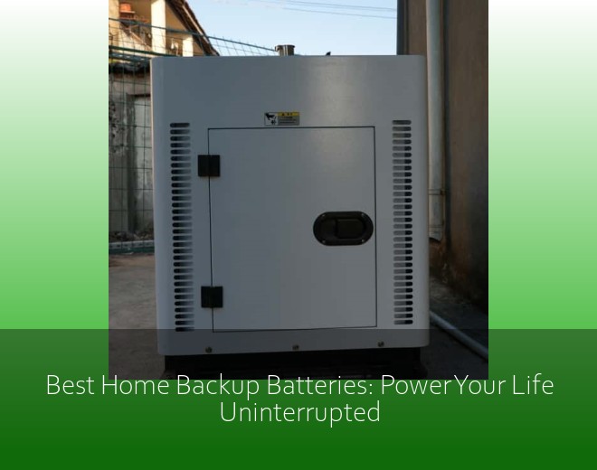 Best Home Backup Batteries: Power Your Life Uninterrupted